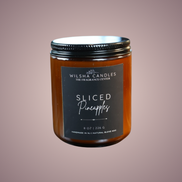 Sliced Pineapples 8 oz Candle