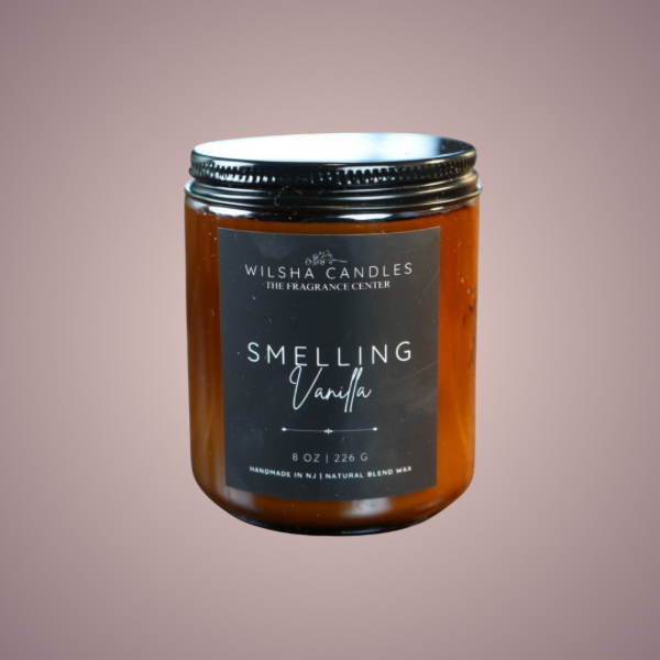 Smelling Vanilla 8 oz Candle