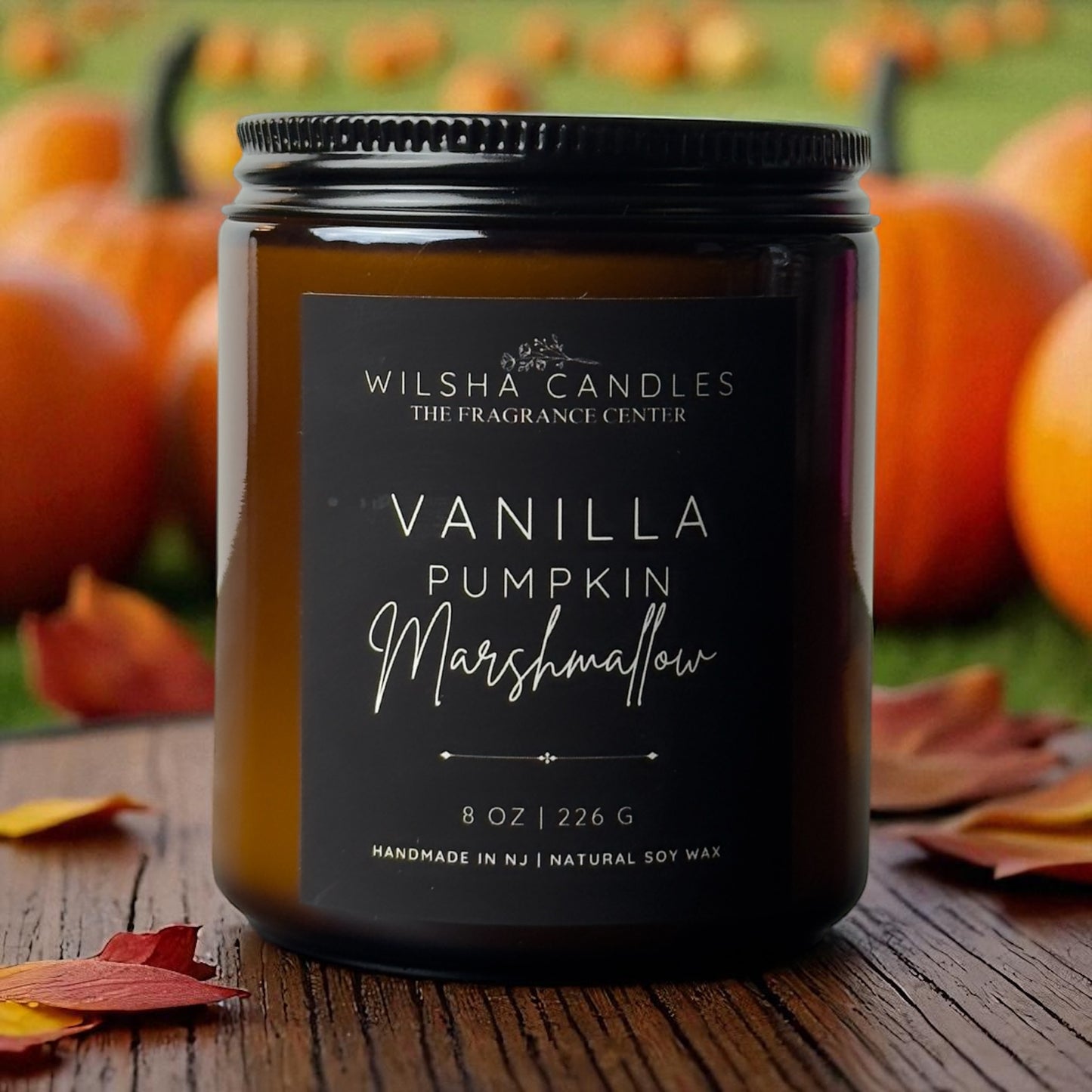 Vanilla Pumpkin Marshmallows 8 oz Candle