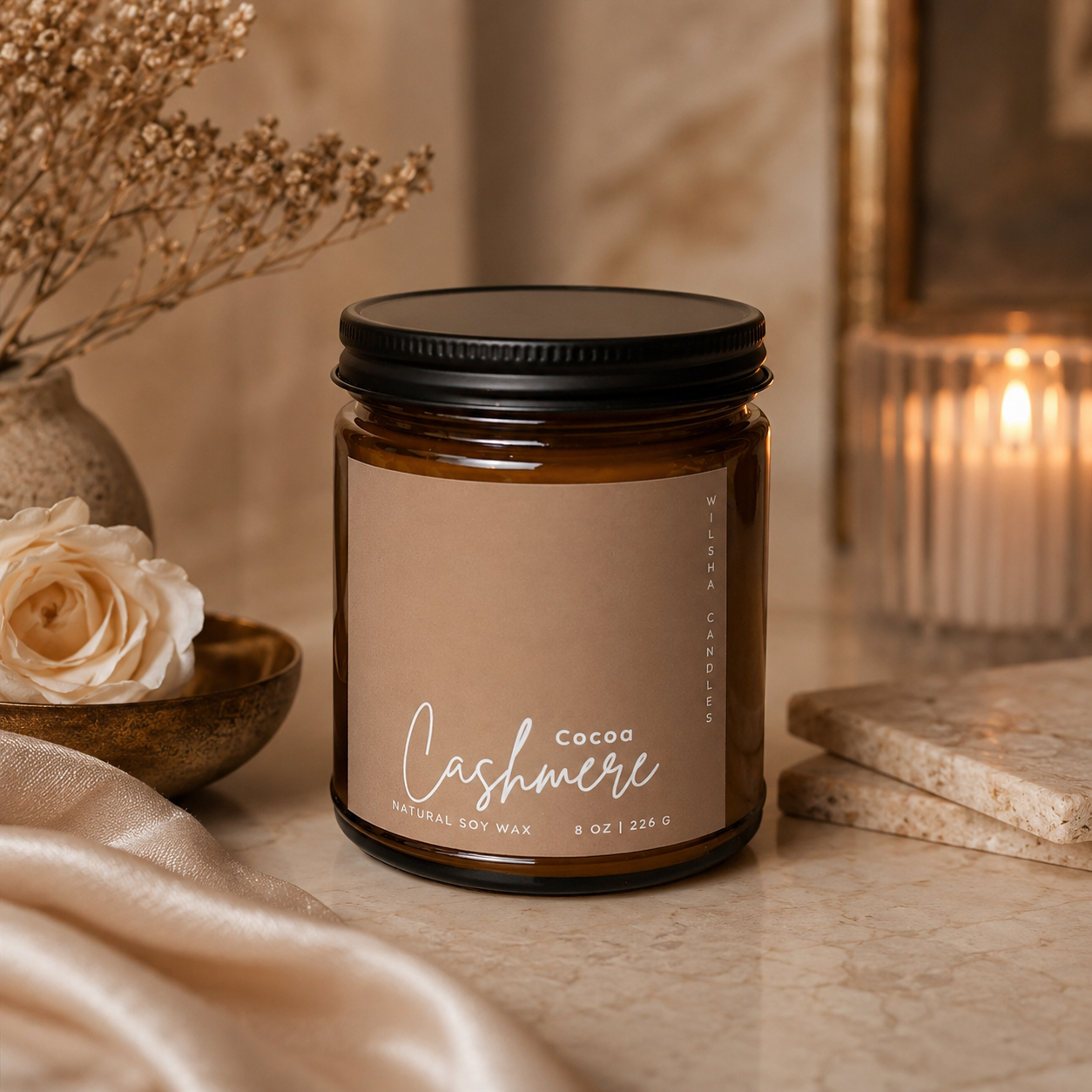 Cocoa Cashmere Soy Candle | 8 oz
