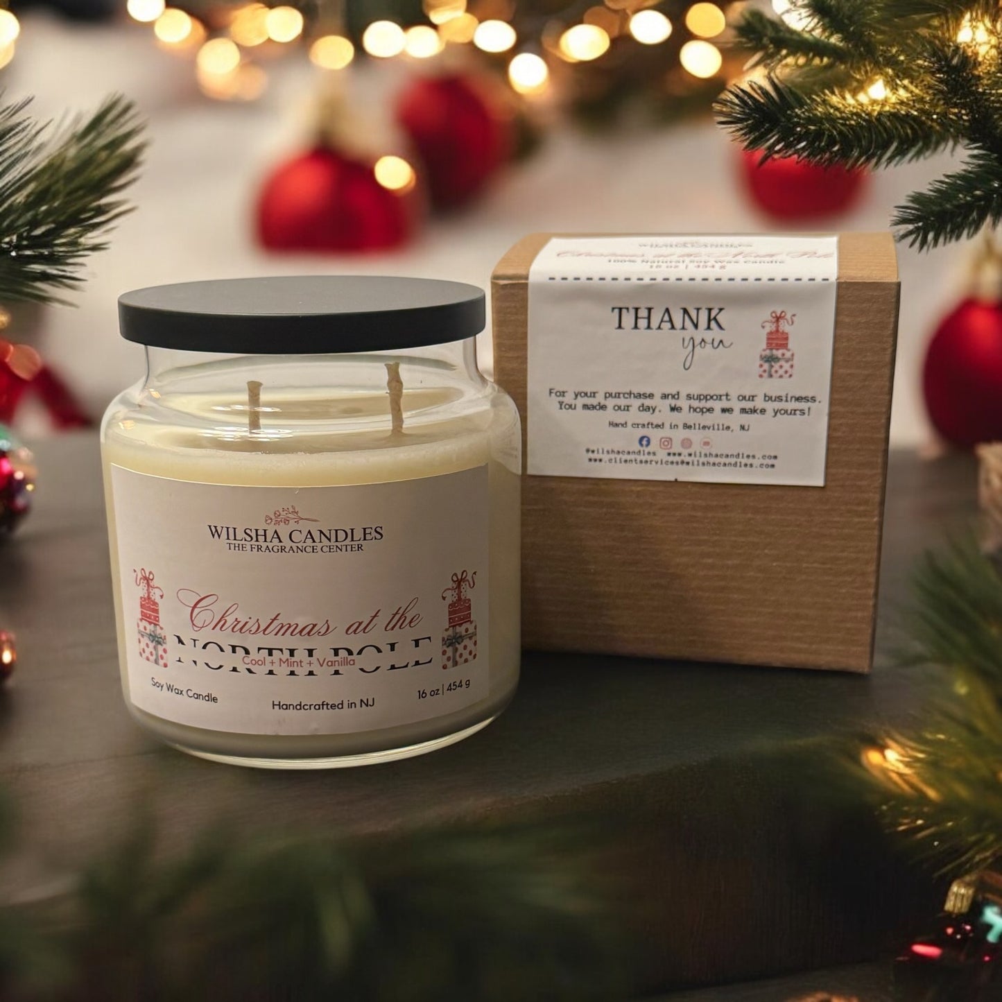 Christmas at the North Pole 2-Wick Soy Wax Candle