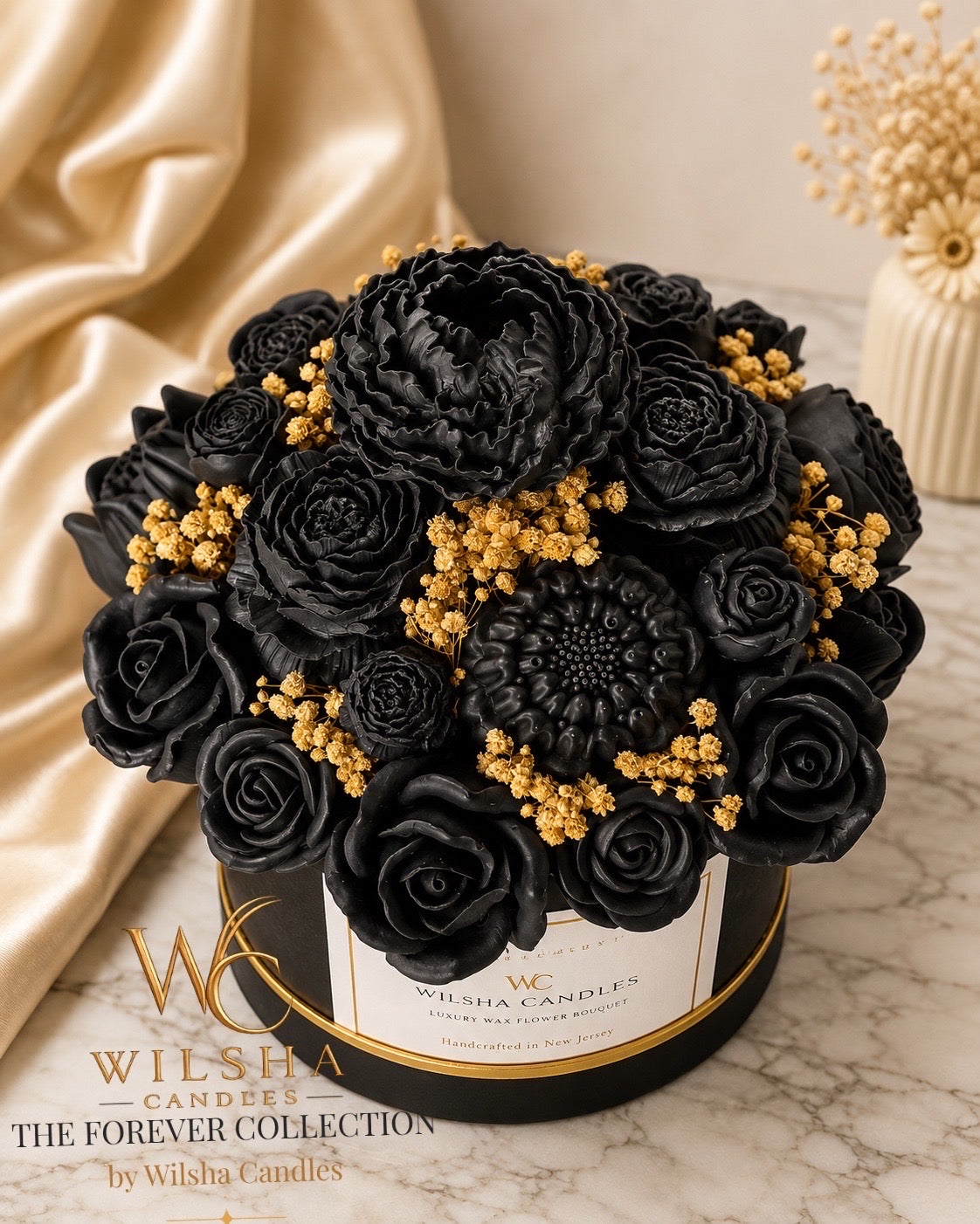 The Forever Black Beauty Flower Bouquet