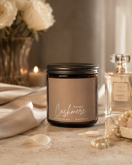 Cocoa Cashmere Scented Soy Candle 16 oz Jar
