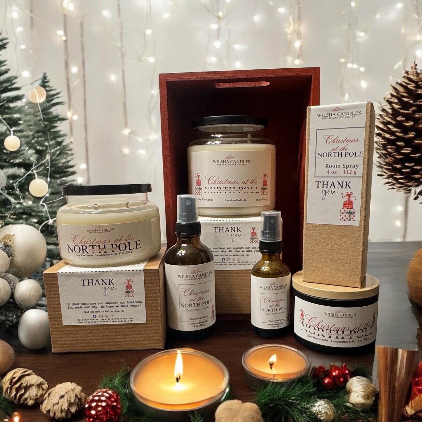 Christmas at the North Pole 2-Wick Soy Wax Candle