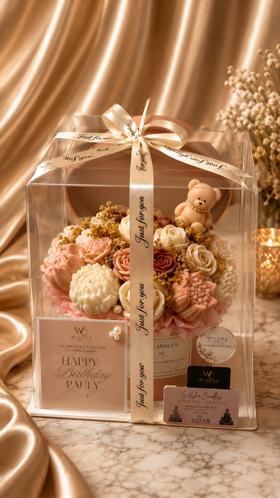 The Forever Just Because Bouquet & Keepsake Set Wax Melt