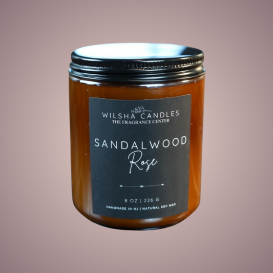 Sandalwood Rose 8 oz Candle