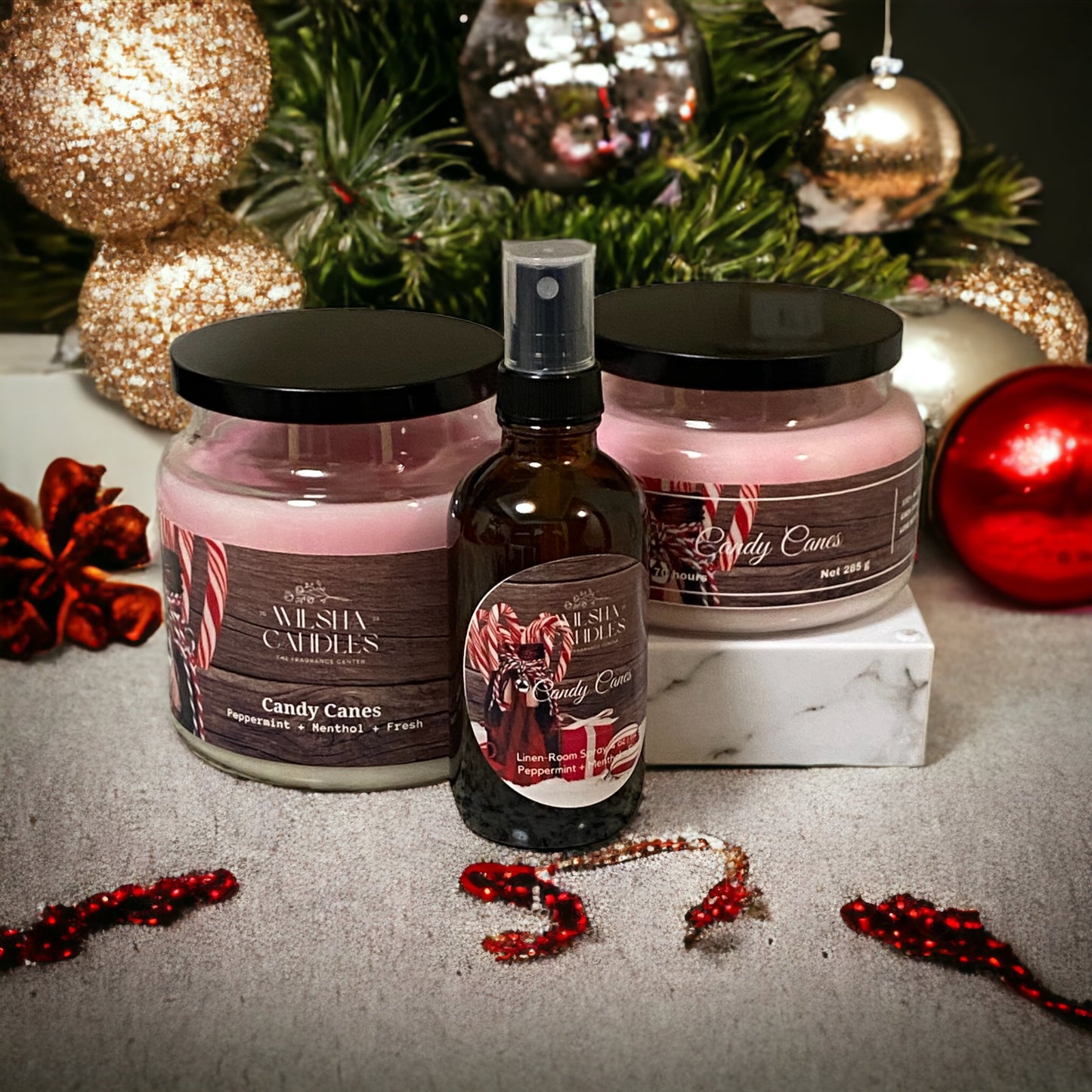 Wait Candy Cane Lanes 2-Wick Candle