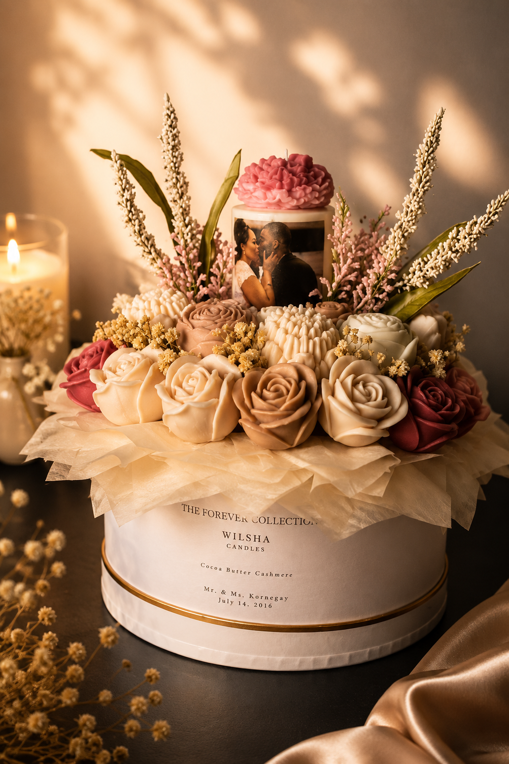 The Forever Anniversary Keepsake Wax Melt Flower Bouquet