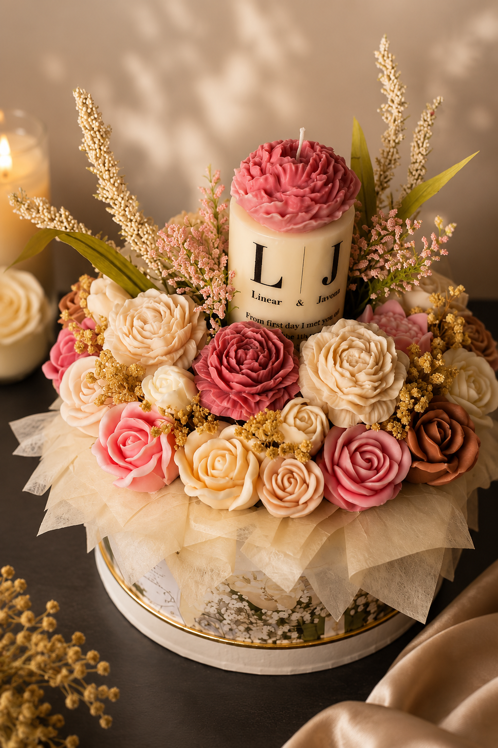 The Forever Anniversary Keepsake Wax Melt Flower Bouquet