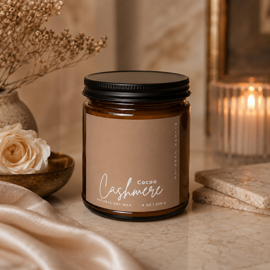 Cocoa Cashmere Scented Soy Candle 8 oz Jar