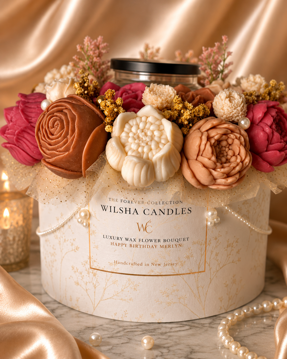 The Forever Special Occasion Bouquet & Keepsake Set Wax Melt