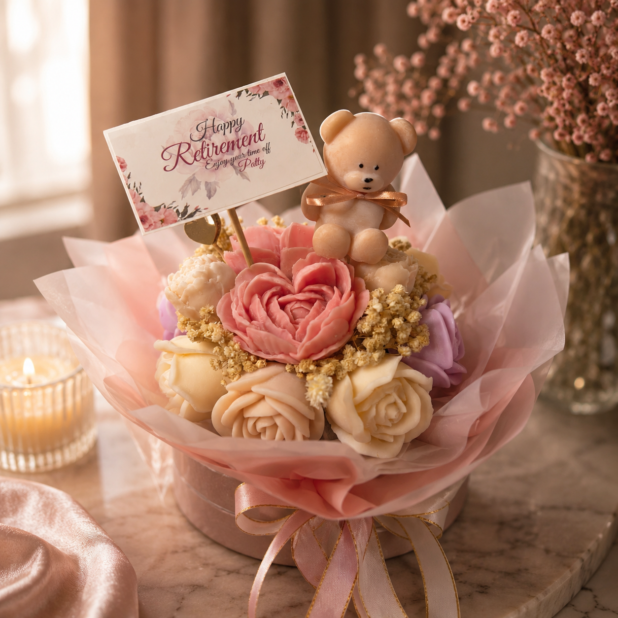 Forever Flower Bouquet Love in Light Sweet Heart