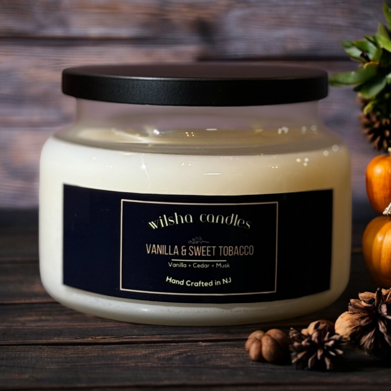 Vanilla & Sweet Tobacco 2-Wick Candle