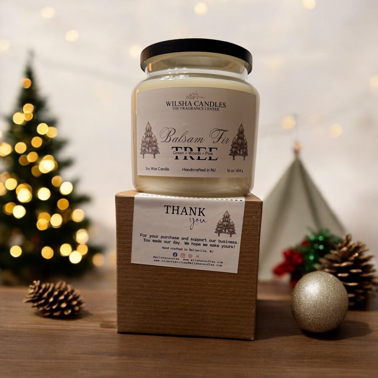 Balsam Fir Tree 2-Wick Soy Wax Candle