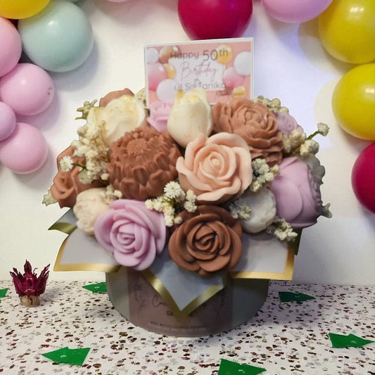 Wax Melt Flower Bouquet Box