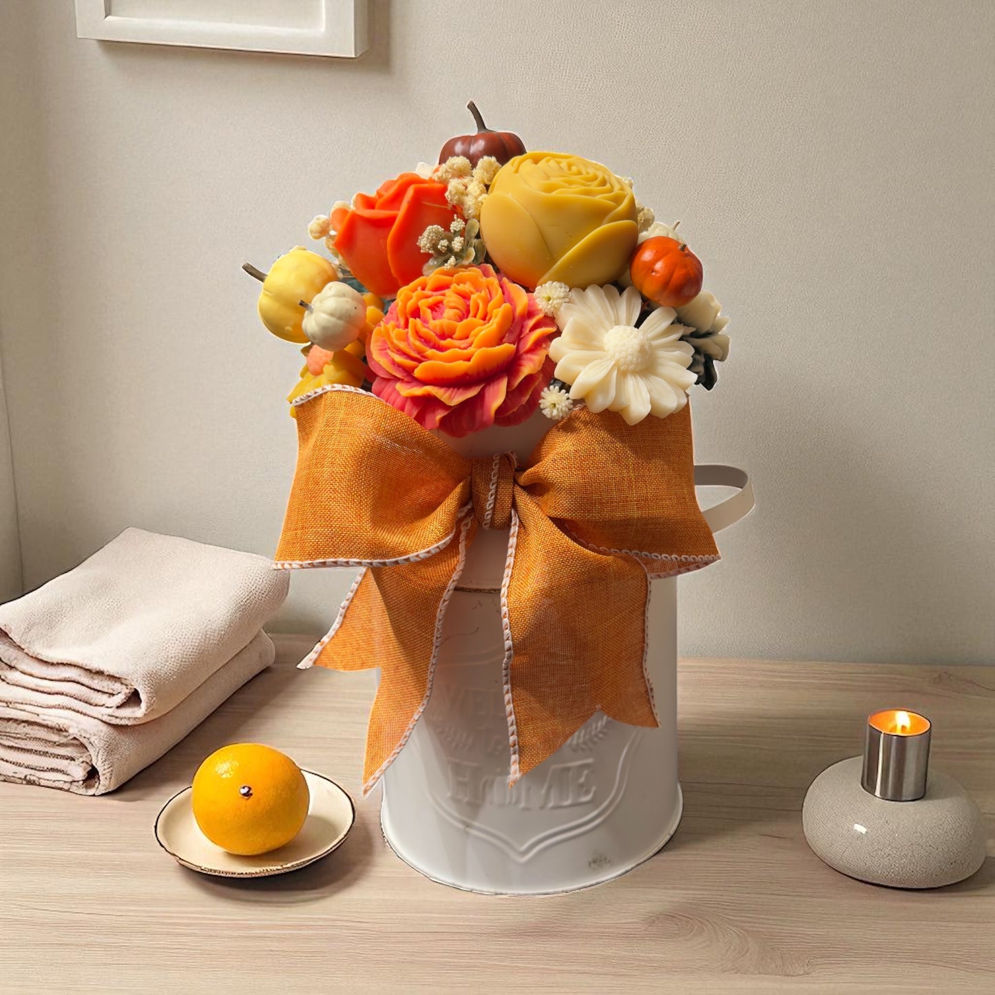 Wax Melt Flower Bouquet Tin Can