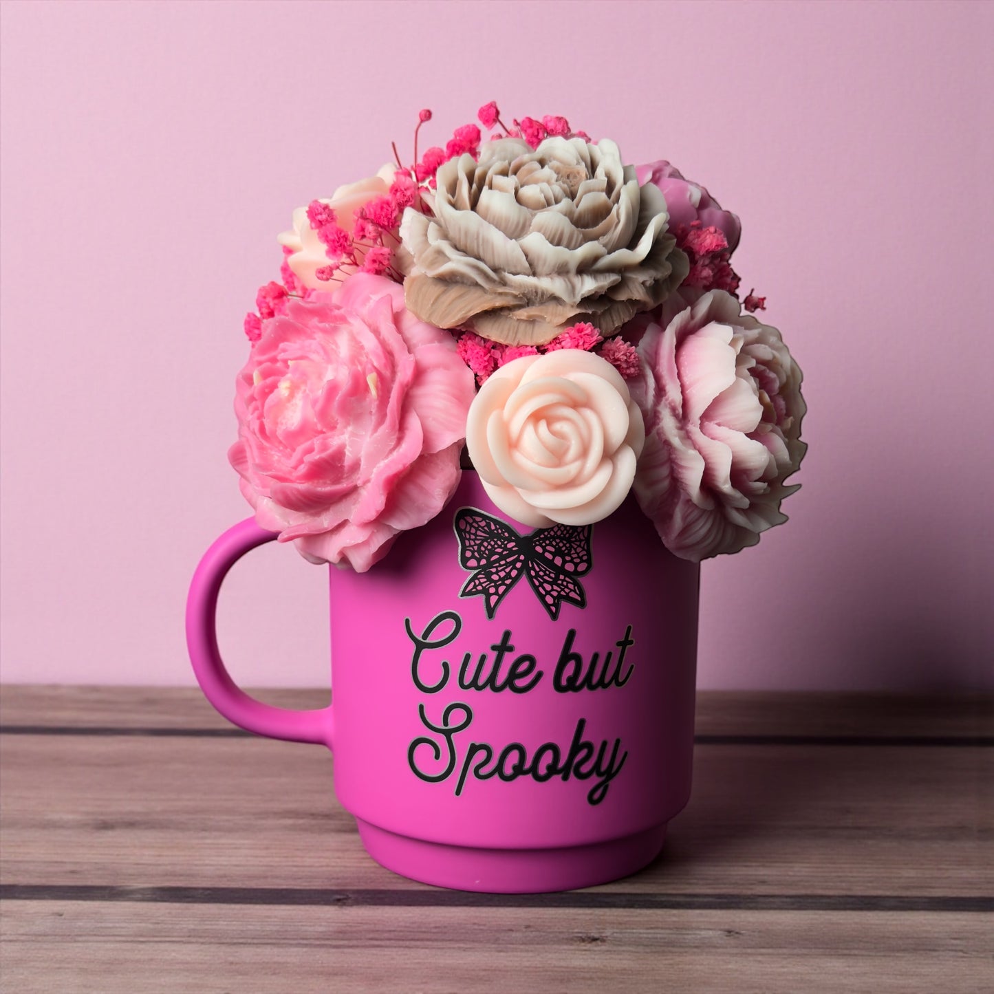 Wax Melts Flower Bouquet Pretty in Pink Mug
