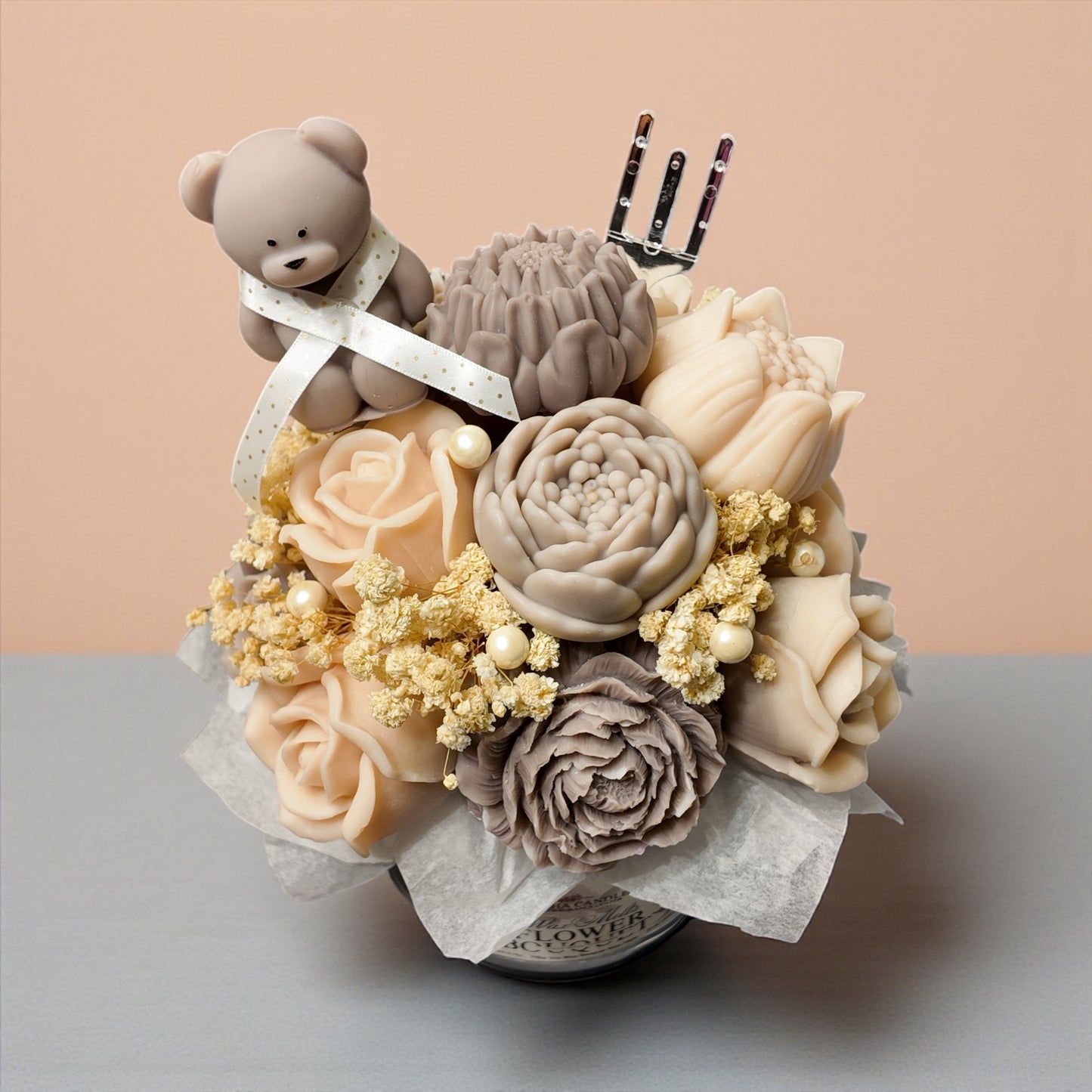Wax Melts Flower Bouquet Cozy Natural Cream