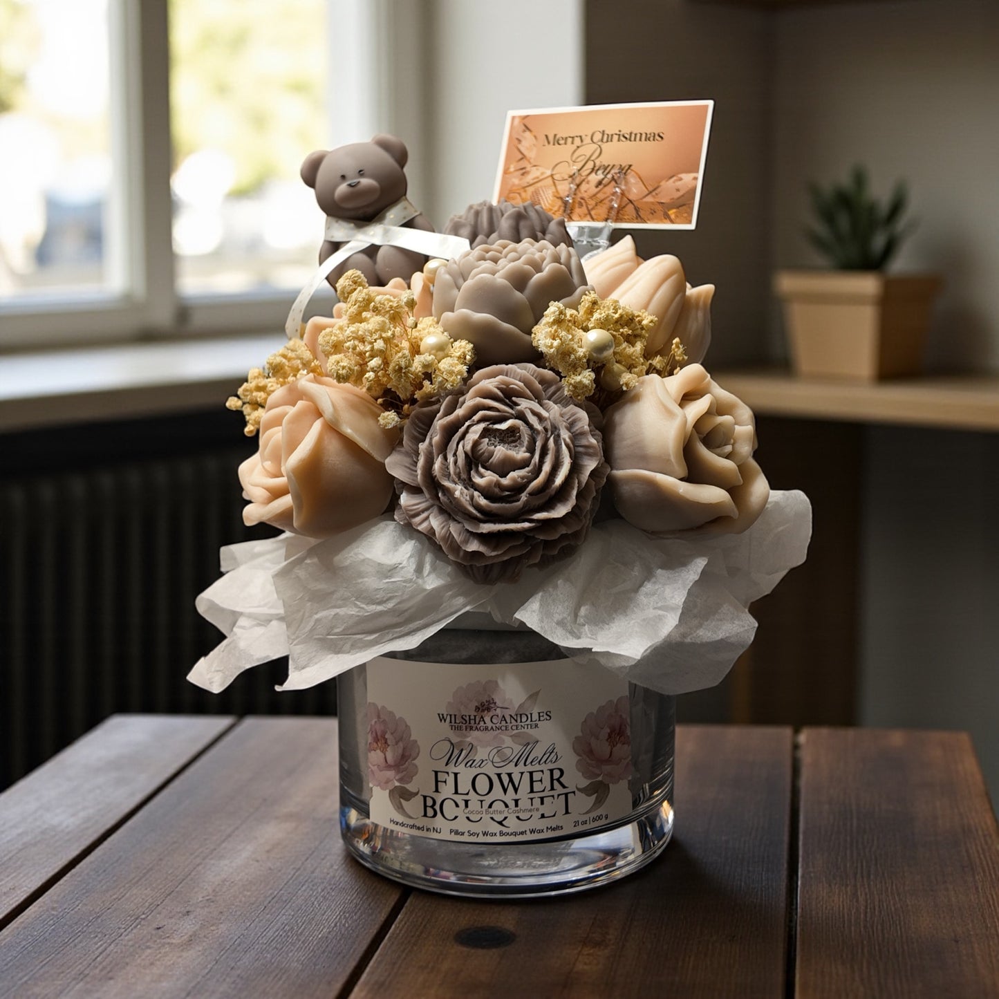 Wax Melts Flower Bouquet Cozy Natural Cream