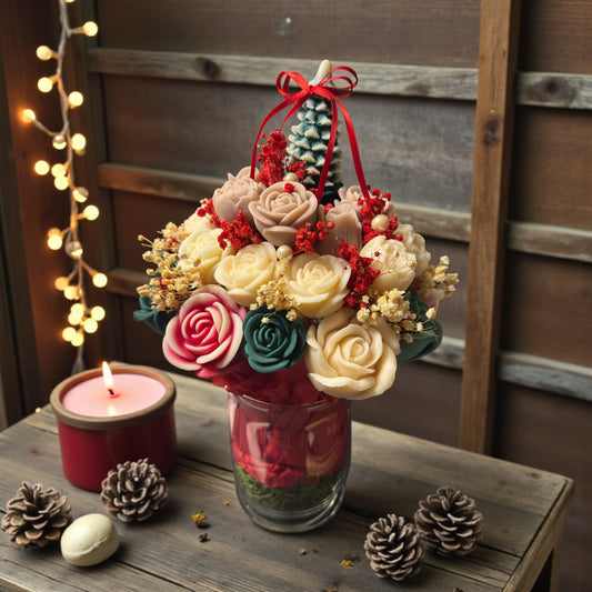 Wax Melt Flower Bouquet Christmas Joy