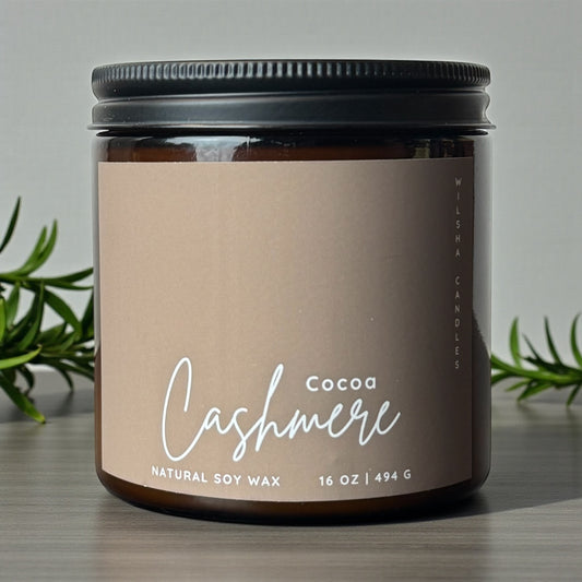 Amber 16 oz Cocoa Cashmere Candle