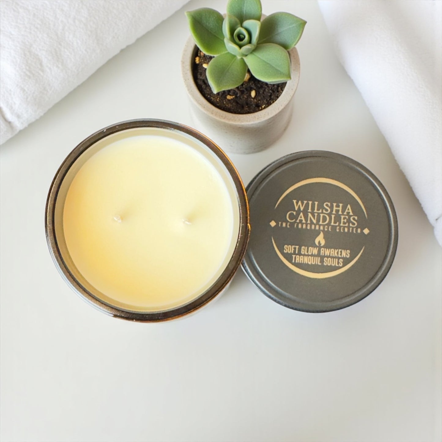 Couples Massage Scented Soy Candle 8 oz Jar