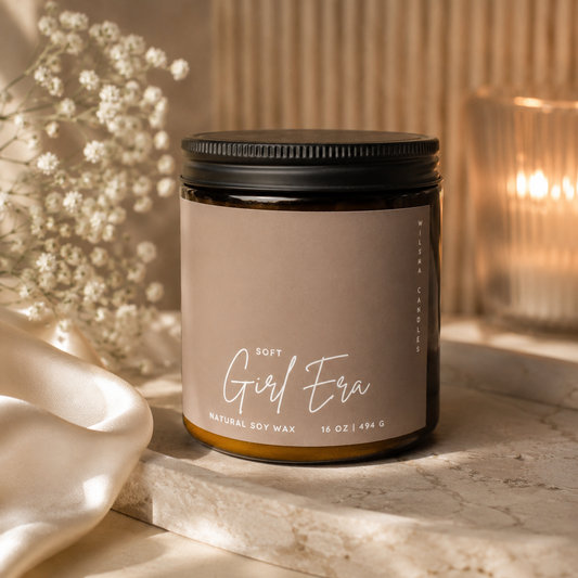 Soft Girl Era Scented Soy Candle 16 oz Jar