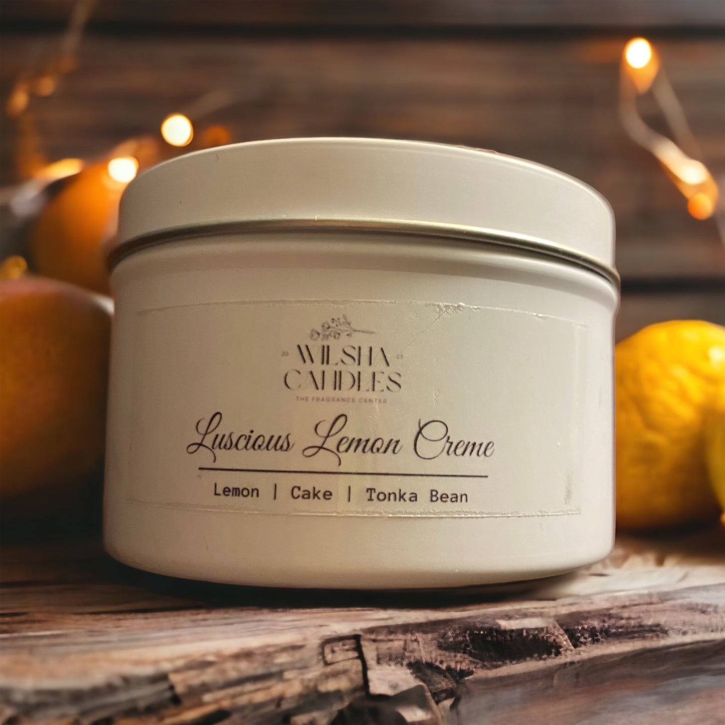 Onex Tin Luscious Lemon Crème 8 oz Candle